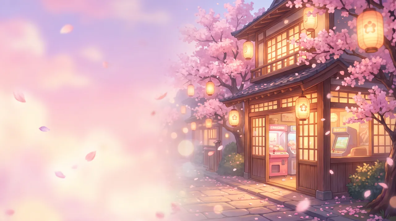 Sakura Street: Where the lanterns come on early.