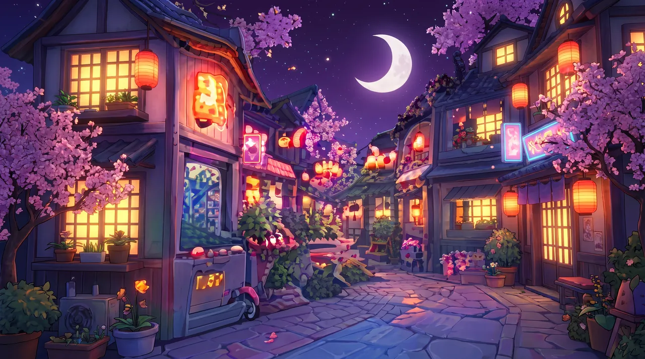 Moonlit Town: The quiet hour. The best pushes.